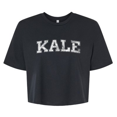 Kale University Leafy Greens Organic Gardener Go Vegan Bella+Canvas Jersey Crop Tee