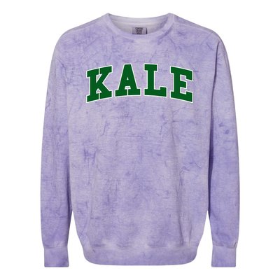 Kale University Leafy Greens Organic Gardener Go Vegan Gift Colorblast Crewneck Sweatshirt