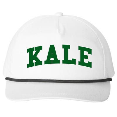 Kale University Leafy Greens Organic Gardener Go Vegan Gift Snapback Five-Panel Rope Hat