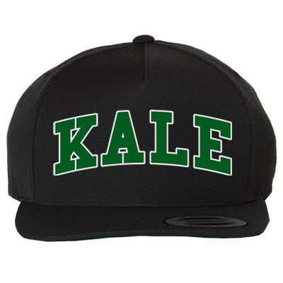 Kale University Leafy Greens Organic Gardener Go Vegan Gift Wool Snapback Cap