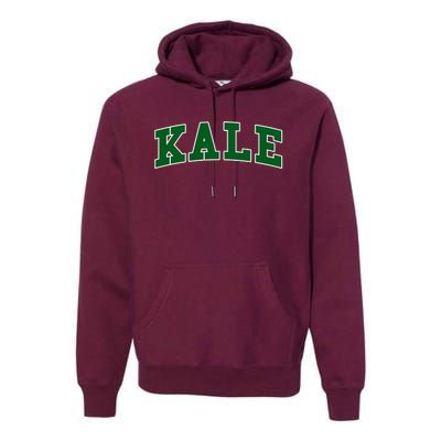 Kale University Leafy Greens Organic Gardener Go Vegan Gift Premium Hoodie