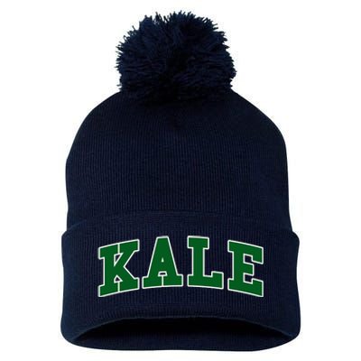 Kale University Leafy Greens Organic Gardener Go Vegan Gift Pom Pom 12in Knit Beanie