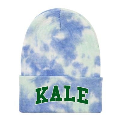 Kale University Leafy Greens Organic Gardener Go Vegan Gift Tie Dye 12in Knit Beanie