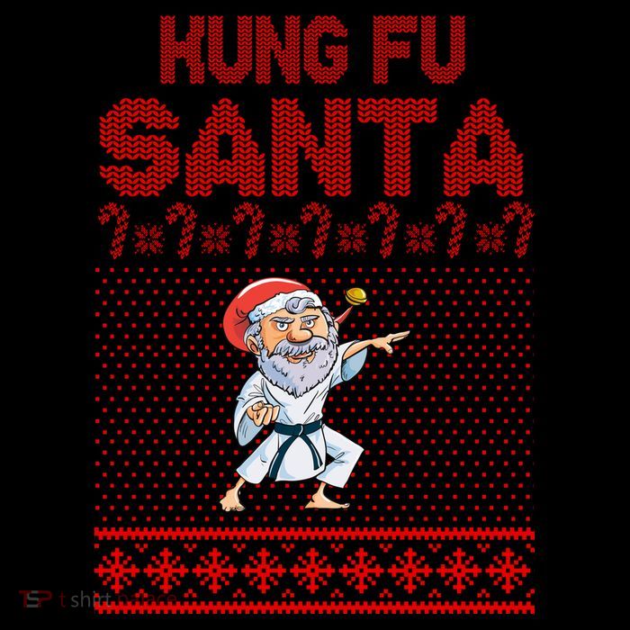 Kung Fu Santa Ugly Christmas Mug