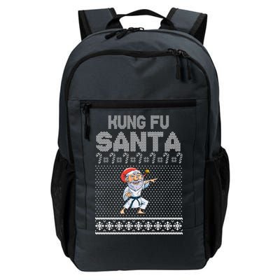 Kung Fu Santa Ugly Christmas Daily Commute Backpack