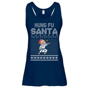 Kung Fu Santa Ugly Christmas Ladies Essential Flowy Tank