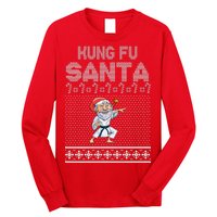 Kung Fu Santa Ugly Christmas Long Sleeve Shirt