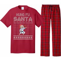 Kung Fu Santa Ugly Christmas Pajama Set