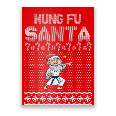 Kung Fu Santa Ugly Christmas Poster