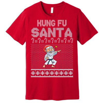 Kung Fu Santa Ugly Christmas Premium T-Shirt