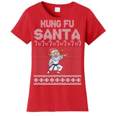 Kung Fu Santa Ugly Christmas Women's T-Shirt