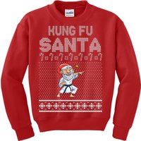 Kung Fu Santa Ugly Christmas Kids Sweatshirt