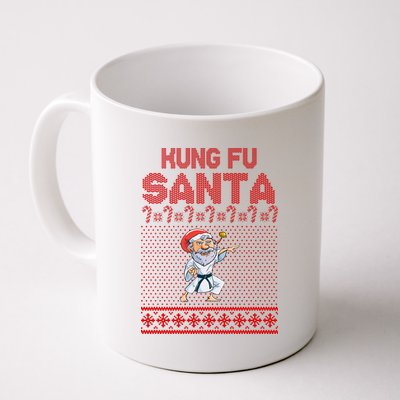 Kung Fu Santa Ugly Christmas Coffee Mug