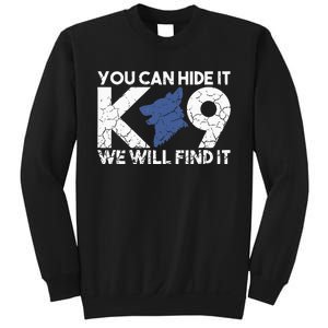 K9 Unit Police Dog Thin Blue Line K9 Police Officer Tribute Sweatshirt