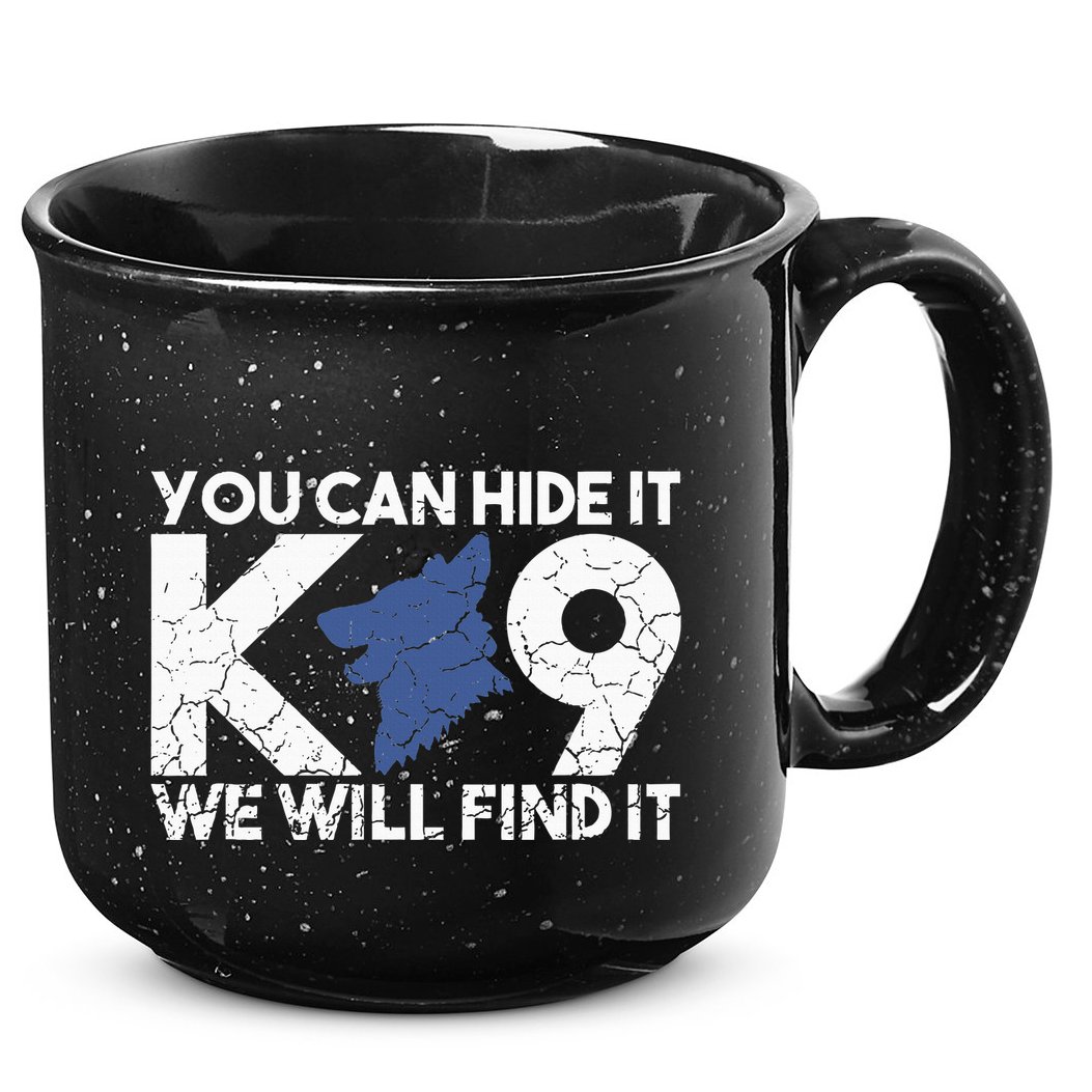 K9 Unit Police Dog Thin Blue Line K9 Police Officer Tribute 15oz Campfire Ceramic Mug