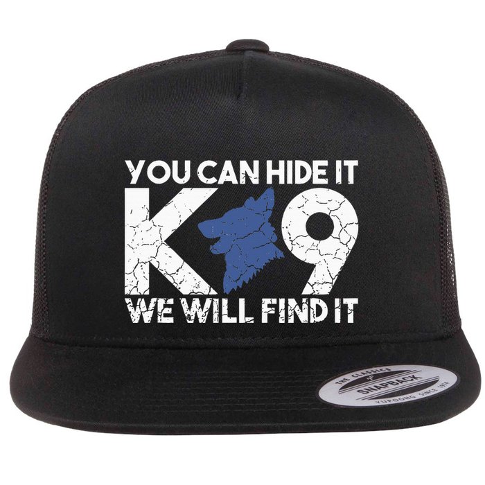 K9 Unit Police Dog Thin Blue Line K9 Police Officer Tribute Flatbill Hat