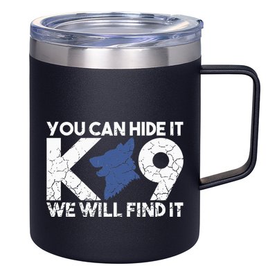 K9 Unit Police Dog Thin Blue Line K9 Police Officer Tribute 12oz Stainless Steel Coffee Mug