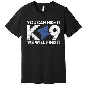 K9 Unit Police Dog Thin Blue Line K9 Police Officer Tribute Premium T-Shirt