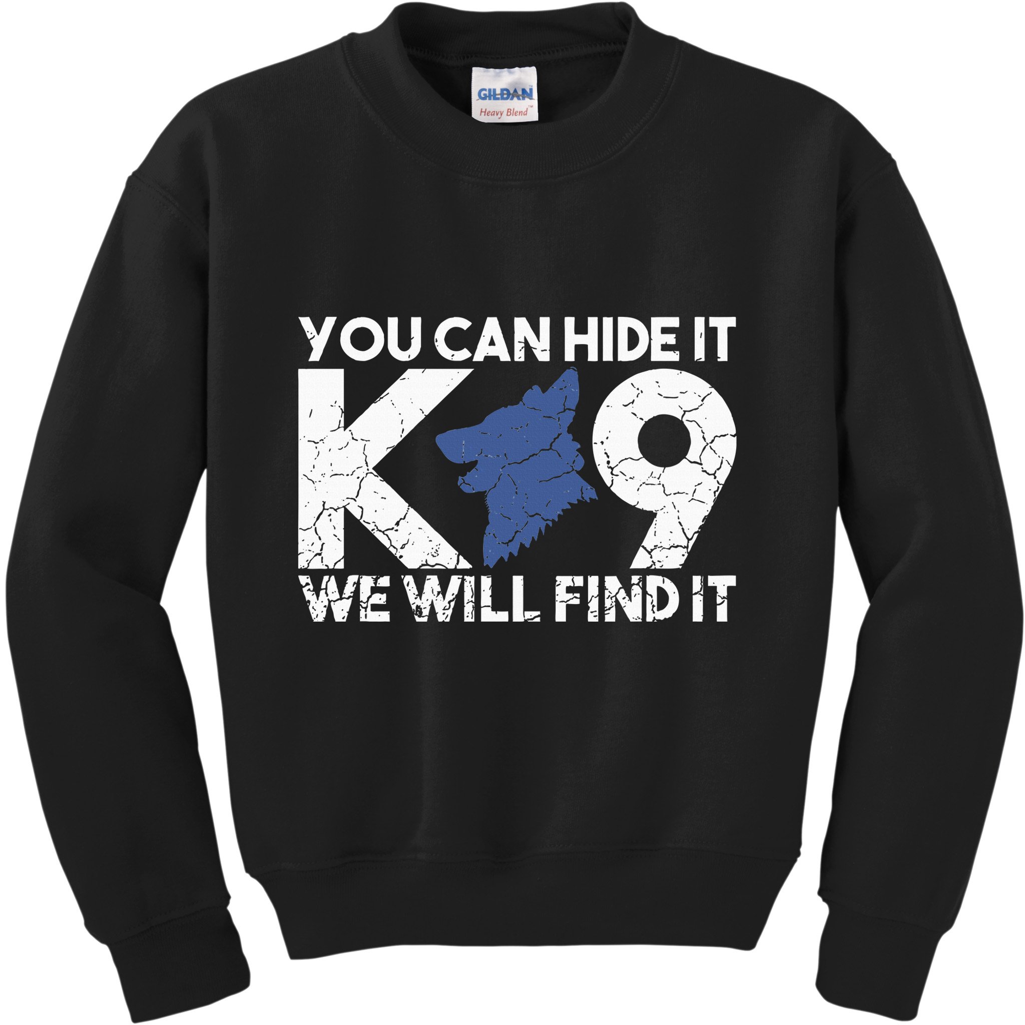 K9 Unit Police Dog Thin Blue Line K9 Police Officer Tribute Kids Sweatshirt
