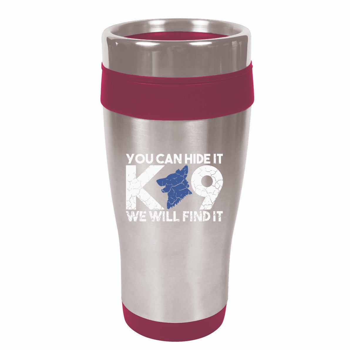 K9 Unit Police Dog Thin Blue Line K9 Police Officer Tribute 16oz Travel Tumbler