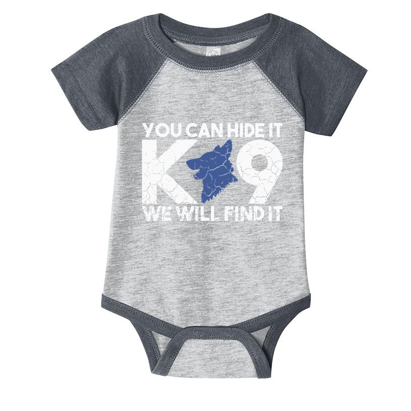 K9 Unit Police Dog Thin Blue Line K9 Police Officer Tribute Infant Baby Jersey Bodysuit