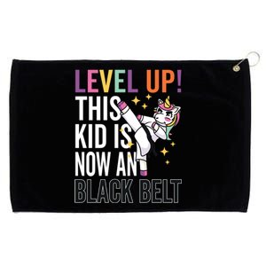 Karate Uniform Unicorn Level Up Black Belt Award Ceremony Funny Gift Grommeted Golf Towel