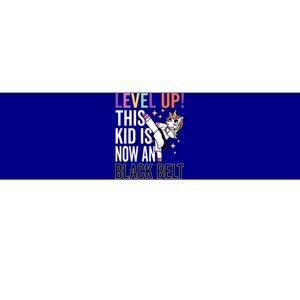 Karate Uniform Unicorn Level Up Black Belt Award Ceremony Funny Gift Bumper Sticker