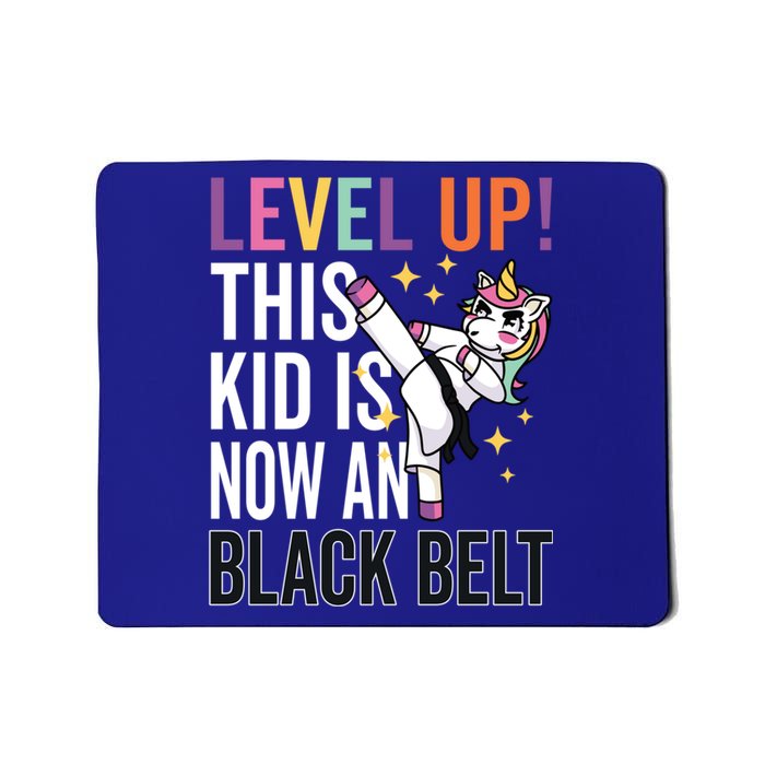 Karate Uniform Unicorn Level Up Black Belt Award Ceremony Funny Gift Mousepad