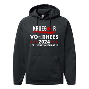 Krueger Voorhees 2024 Let Us Take A Stab At It Performance Fleece Hoodie