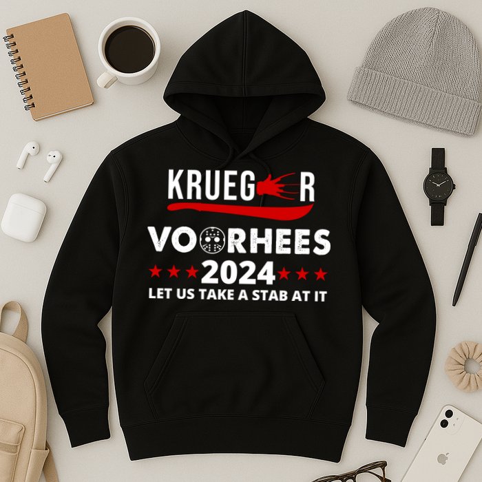 Krueger Voorhees 2024 Let Us Take A Stab At It Hoodie