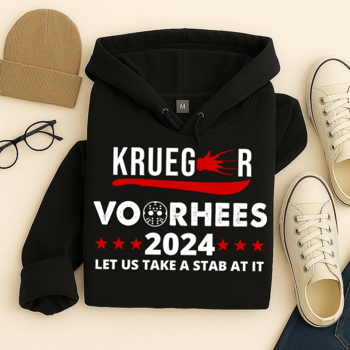 Krueger Voorhees 2024 Let Us Take A Stab At It Hoodie