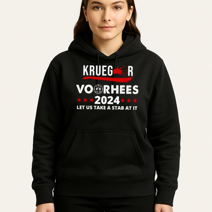 Krueger Voorhees 2024 Let Us Take A Stab At It Hoodie