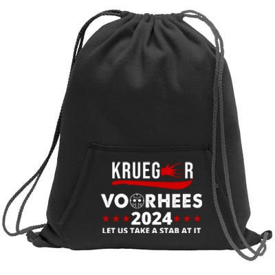 Krueger Voorhees 2024 Let Us Take A Stab At It Sweatshirt Cinch Pack Bag