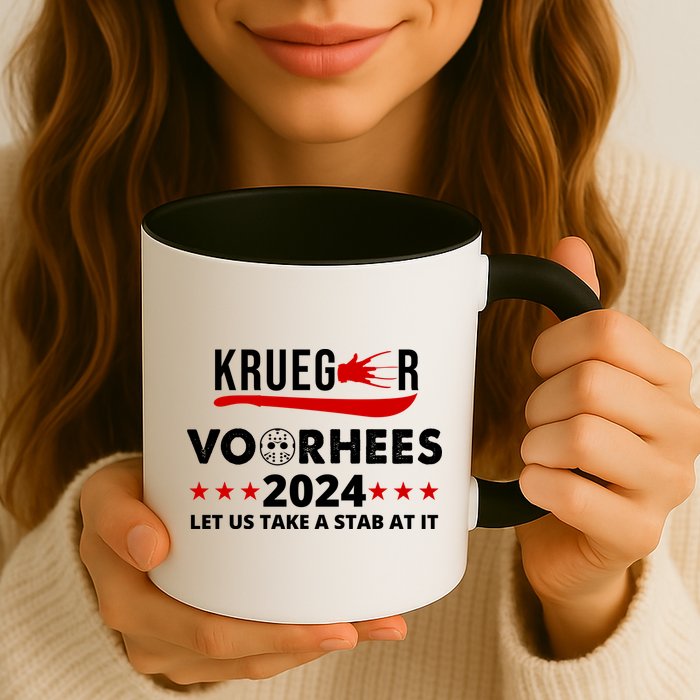Krueger Voorhees 2024 Let Us Take A Stab At It Mug