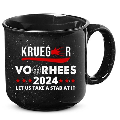 Krueger Voorhees 2024 Let Us Take A Stab At It 15oz Campfire Ceramic Mug