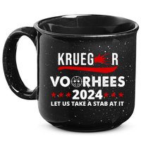 Krueger Voorhees 2024 Let Us Take A Stab At It 15oz Campfire Ceramic Mug