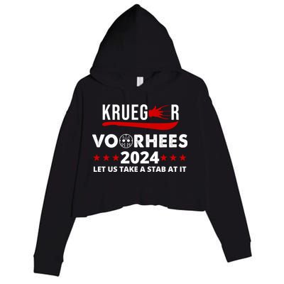 Krueger Voorhees 2024 Let Us Take A Stab At It Crop Fleece Hoodie