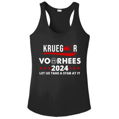 Krueger Voorhees 2024 Let Us Take A Stab At It Ladies PosiCharge Competitor Racerback Tank