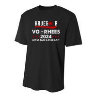 Krueger Voorhees 2024 Let Us Take A Stab At It Youth Performance Sprint T-Shirt