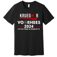 Krueger Voorhees 2024 Let Us Take A Stab At It Premium T-Shirt