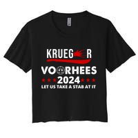 Krueger Voorhees 2024 Let Us Take A Stab At It Crop Top