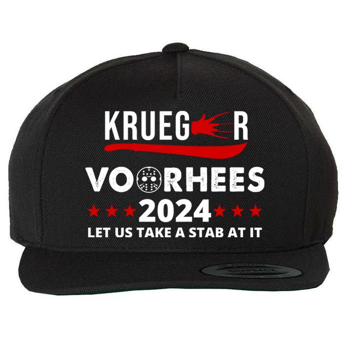 Krueger Voorhees 2024 Let Us Take A Stab At It Wool Snapback Cap