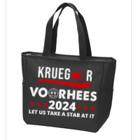 Krueger Voorhees 2024 Let Us Take A Stab At It Zip Tote Bag