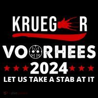 Krueger Voorhees 2024 Let Us Take A Stab At It Zip Tote Bag