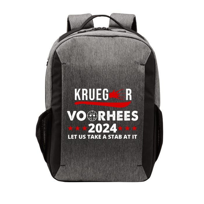 Krueger Voorhees 2024 Let Us Take A Stab At It Vector Backpack
