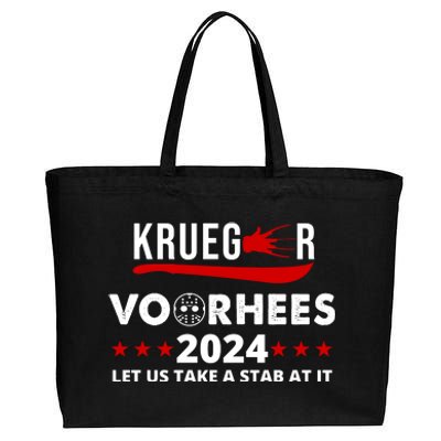 Krueger Voorhees 2024 Let Us Take A Stab At It Cotton Canvas Jumbo Tote