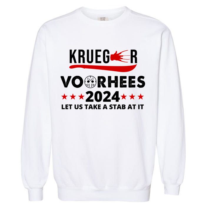 Krueger Voorhees 2024 Let Us Take A Stab At It Garment-Dyed Sweatshirt