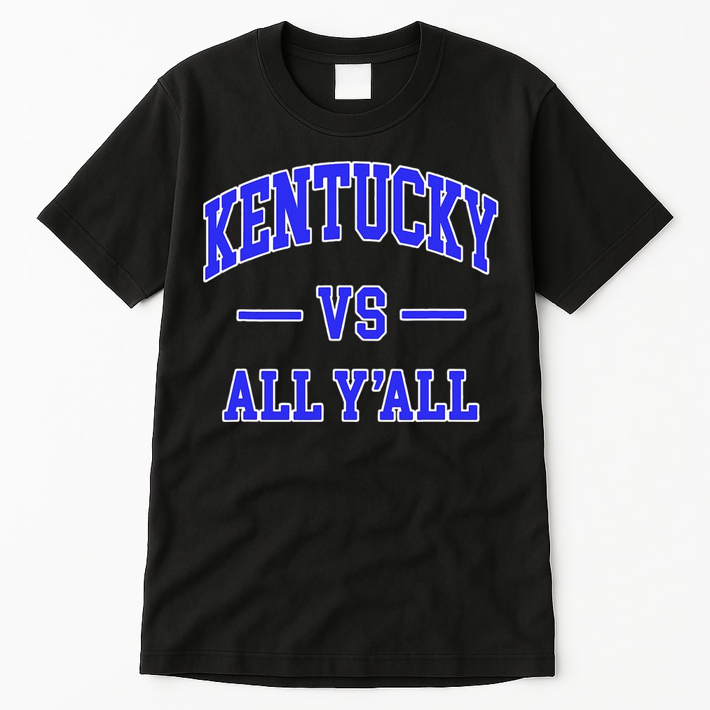 Kentucky vs All Y'all Throwback Design football Tall T-Shirt