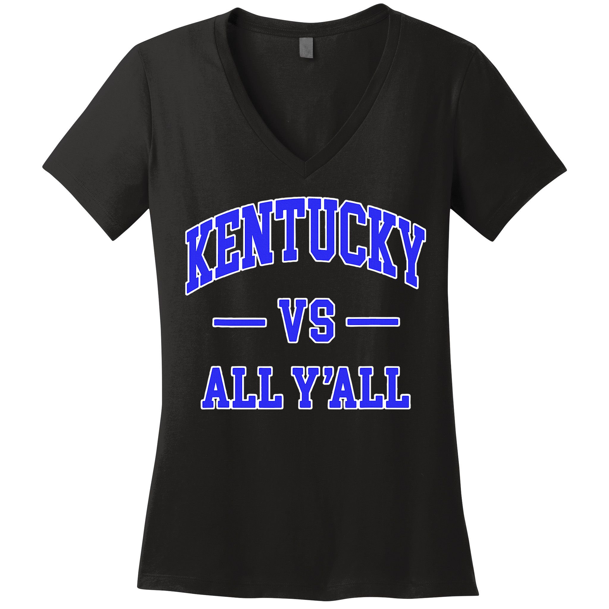 Kentucky vs All Y'all Throwback Design football Women's V-Neck T-Shirt