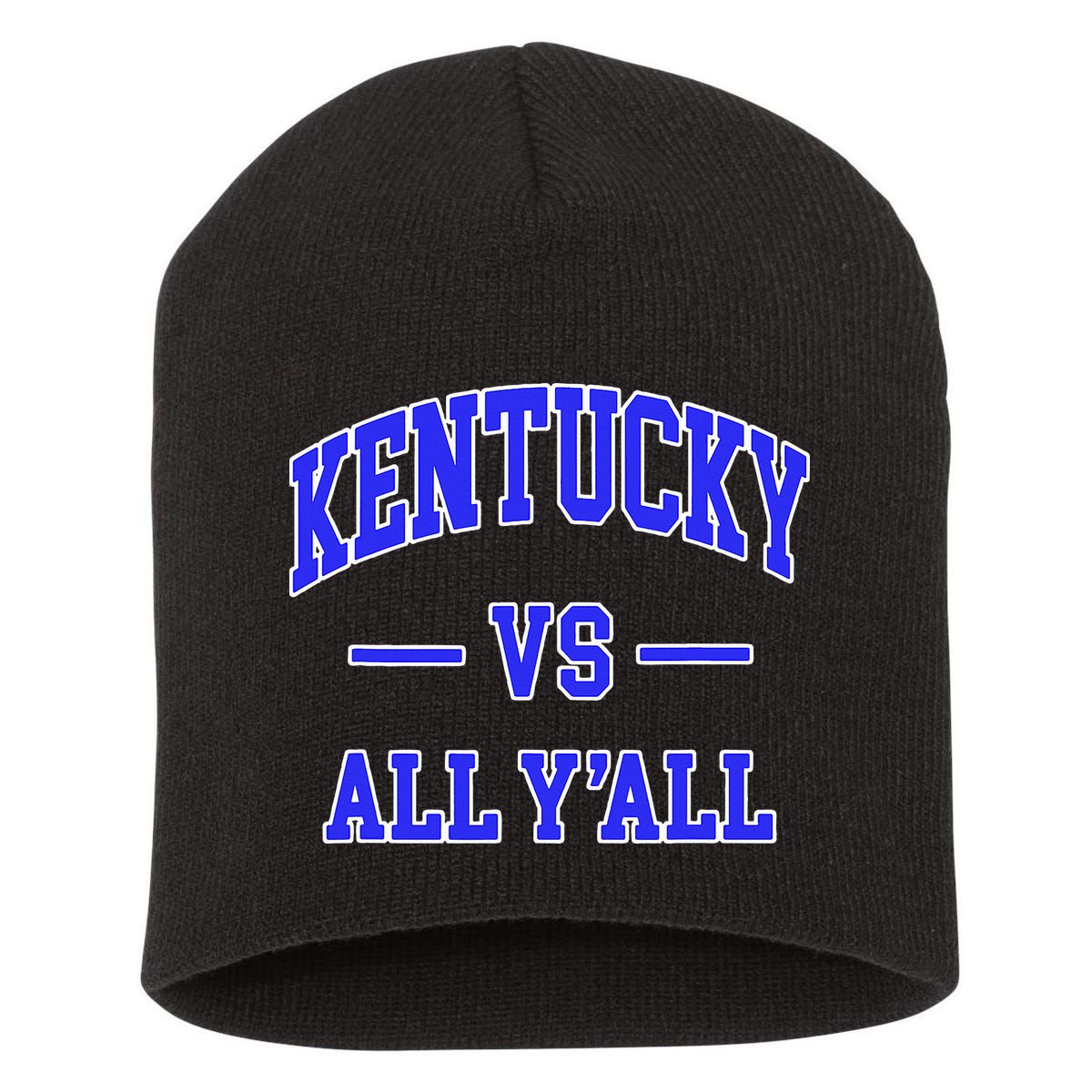 Kentucky vs All Y'all Throwback Design football Short Acrylic Beanie